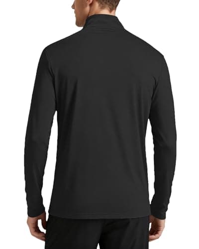 Mens Long Sleeve Shirts Quarter Zip Pullover UPF 50+ Sun Protection Wicking Moisture Workout Running Casual Athletic Tops view 2