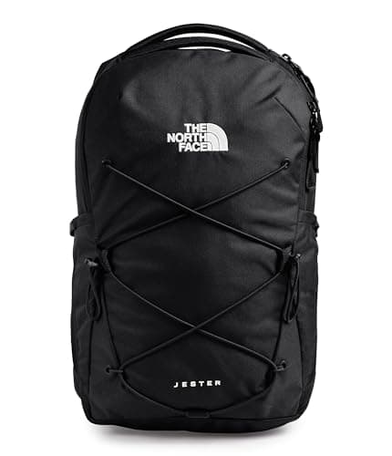 The North Face Women's Jester Everyday Laptop Backpack - Commuter Travel Bag, Laptop Sleeve, Water-Repellent, TNF Black-NPF, One Size