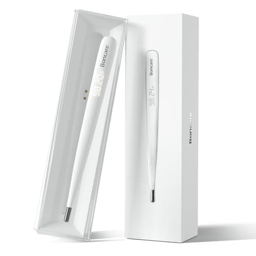 Boncare Rechargeable Digital Basal Thermometer for Ovulation & Body Temperature - Underarm Use Only for Fast Accurate Reading for Adults, Kids & Baby