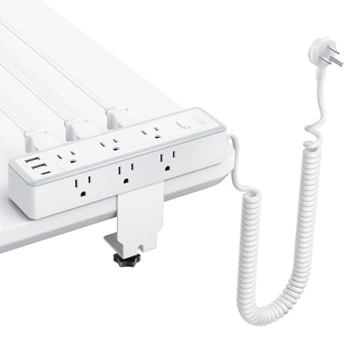 NTONPOWER Desk Clamp Power Strip 10 FT, 30W USB C Fast Charging Station — image 1