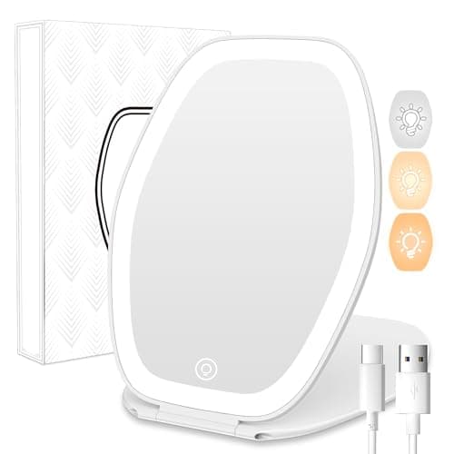 Travel Makeup Mirror with Light — image 1