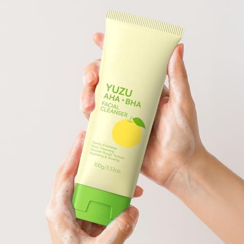 BeauBase Yuzu AHA+BHA Face Wash, Foaming Facial Cleanser for All Skin, Face Wash for Women, Teens Girls, Exfoliating, Soften, Oil Control, Glow, Even Skin Tone, 3.53 Fl Oz/pcs (Pack of 3) view 5