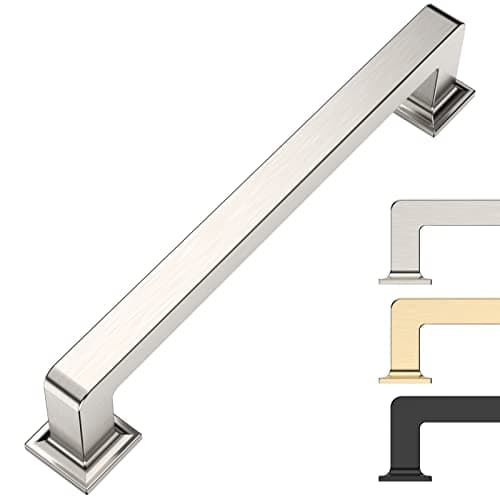 9BUILD 5 Inch 10 Pack Brushed Satin Nickel Cabinet Pulls Kitchen Cabinet Handles Kitchen Cabinet Hardware Kitchen Handles for Cabinets Cupboard Handles — image 1