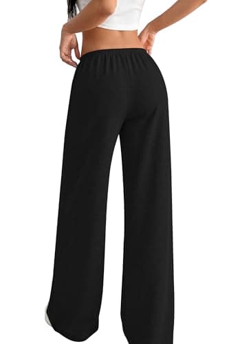 Okiwam Womens Summer Pants Wide Leg Sweatpants Lightweight Pajama Pants Casual Lounge Travel Joggers 2026 Summer Clothes view 4