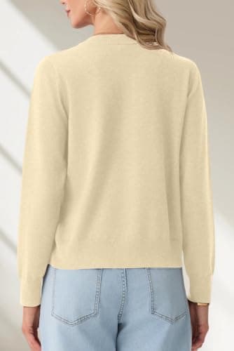 GRECERELLE Women's Wool Blend Business Casual Cardigan Sweater Fall Outfits view 4