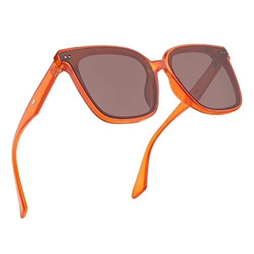 FEISEDY Retro Square Sunglasses Women Men Oversized Vintage Shades B4087 view 2