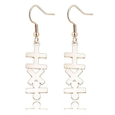 Math Formula Earrings Add Subtract Multiply Divide Earrings Mathematics Symbol Earrings For Math Enthusiasts Teachers