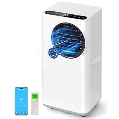 KINDOJIA 16000 BTU Portable Air Conditioner 6-in-1 with Cooling Dehumidifier Fan, Ultra Quiet, 24H Timer, Auto Shut Off, Child Lock, Oscillation, Remote Control for Home Bedroom Office
