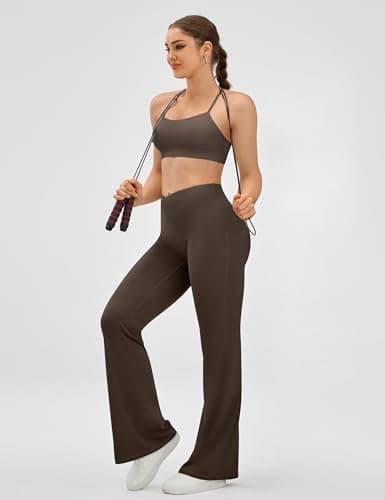 EUYZOU Yoga Pants Women High Waist Casual Soft Crossover Straight Leg Bottoms Leggings view 3