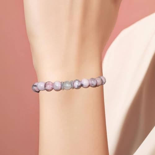 Oeyliz Mothers Day Gifts for Mom Women Mama Bracelet Best Mama Personalized Unique Presents Mother's Day Birthday Christmas Natural Stone Bracelet view 2