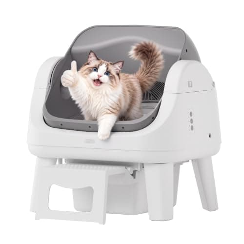 Automatic Cat Litter Box, Self Cleaning Litter Box, Open Top, 3 Buttons | Open-top design with 3-button control for simple operation — image 1