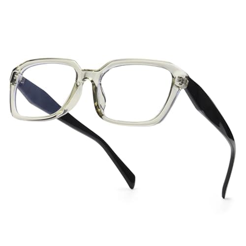 SODQW Designer Blue Light Blocking Glasses for Women Square Frame Anti Glare Reduce Eyestrain Computer Eyeglasses — image 1