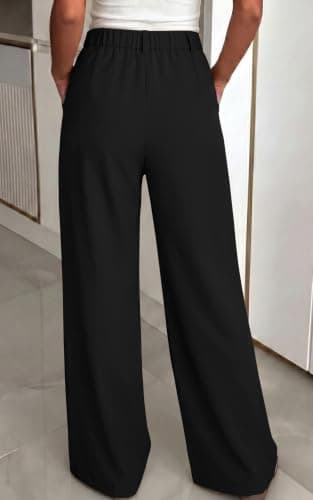 Sampeel Pants for Women Business Casual Outfits Wide Leg Work Dress Pants view 3