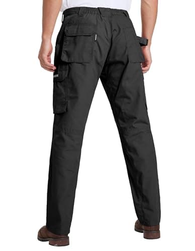 DURAWERK Men's Cargo Pants, Water Resistant Work Pants, Durable Ripstop Tactical Pants, EDC Hiking Pants, Hunting Pants view 6