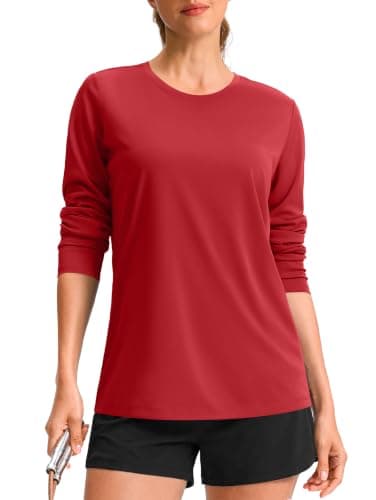 Long Sleeve Workout Tops for Women Lightweight Athletic Running Shirt S-3XL — image 1