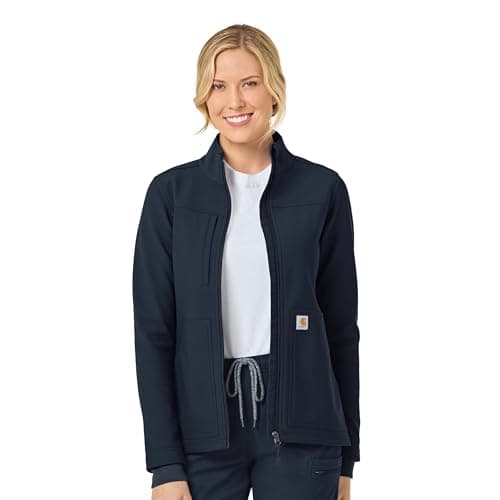 Carhartt Scrubs for Women, Rugged Flex, Bonded Fleece Vest with 4 Pockets