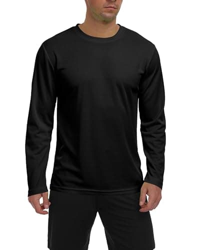 Men's Long Sleeve Sun Shirt Lightweight Workout UV Protection Quick Dry Hiking Tee Shirts Cycling Fishing Athletic Tops — image 1