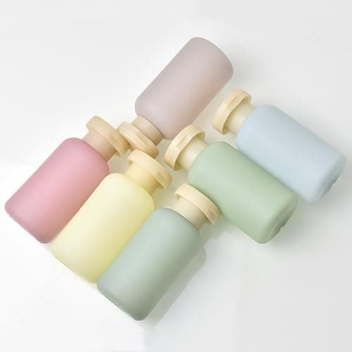 3.4oz Travel Shampoo Bottle with Flip Cap, Leak Proof Plastic Squeeze Bottles, Reusable Empty Travel Shampoo and Conditioner Bottles for Creams, Lotion, Foundation, Conditioner (Forest Series, 4Pcs) view 5