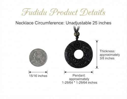 FUDIDU Necklace, Adjustable 16-25 Inch Cord, Crystal for Empowerment and Guarding Women&Men, Trendy Boho Necklaces for Men & Women, Cute Jewelry Gifts for BestFriends, Dainty Stackable Couple view 4