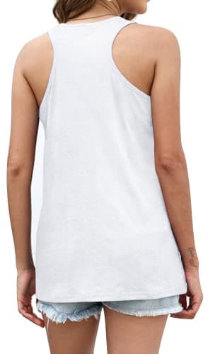 DESFSE American Flag Tank Top Women 4th of July Tanks Tops for Womens USA Flag Patriotic Shirts Vest Racerback Sleeveless Tee view 2