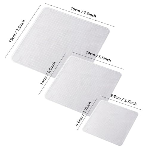 Silicone Bowl Lids with 3 Different Size, Reusable Suction Seal Covers for Food Storage in Fridge, Splatter Guard & Microwave Cover, Silicone Stretch Lids for Bowls, Cups Food Covers Kitchen Gadgets view 3