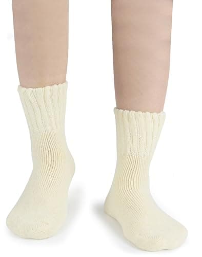 BenSorts Women's Winter Boots Socks Thick Warm Cozy Crew Socks Solid Color Gifts view 4
