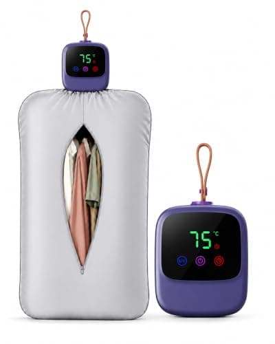 Portable Clothes Dryer: Travel Dryer 100-240V Travel Dryer, 36dB Quiet | 100–240V global voltage, 1.38 lb compact body, 4 drying modules; dries 6–10 garments for travel and small spaces. — image 1