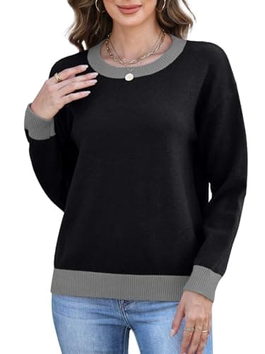 MixShe Womens Sweaters 2026 Fall Fashion Crewneck Tunic Tops view 4