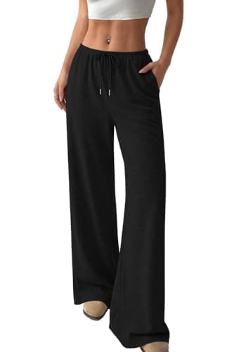 Okiwam Womens Summer Pants Wide Leg Sweatpants Lightweight Pajama Pants Casual Lounge Travel Joggers 2026 Summer Clothes view 6