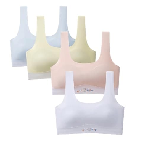 Girls Training Bra with Pads, Beginner Bras for Teens (US, Ages 10-12) — image 1
