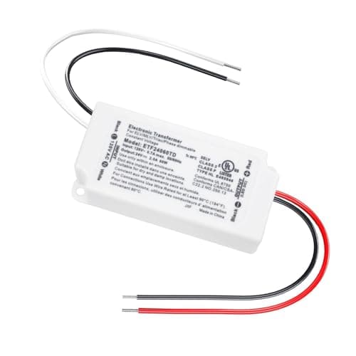 Hanbaak 60W Dimmable LED Driver, Electronic Transformer, 120V AC to 24V DC Power Supply for LED Strip Light, Low Voltage Lighting Project, Compatible with Lutron Leviton Dimmers, UL Listed, Class 2 — image 1
