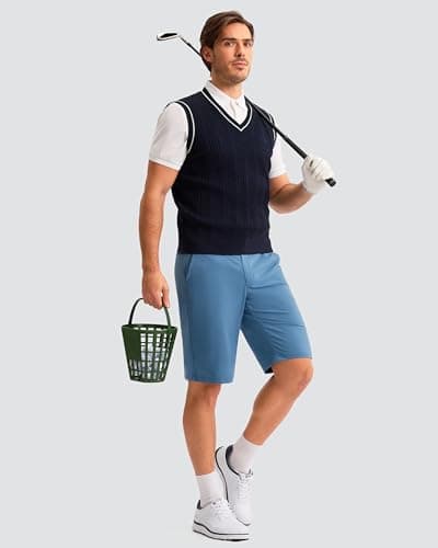 Men's Golf Shorts 7"/ 9"/ 11" Inseam with 5 Pockets Lightweight Stretch Quick Dry Casual Dress Hybrid Short for Men view 6