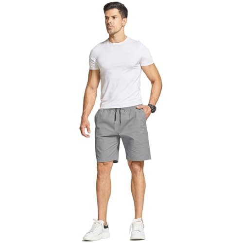 FizzPop Mens Shorts Casual Summer Cotton Chino Golf Beach Drawstring Shorts view 4