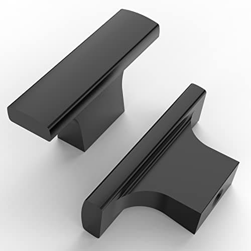 Asidrama 10 Pack Matte Black Kitchen Cabinet Knobs Drawer Cabinet Hardware Zinc Knobs for Dresser Drawers — image 1