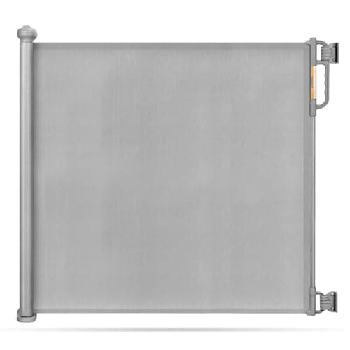 Momcozy Baby Gate, Retractable Baby Gate or Dog Gate 【Easy to USE】 for 33" Tall, Extends up to 55" Wide, for Stairs, Doorways, Hallways, Indoor, Outdoor