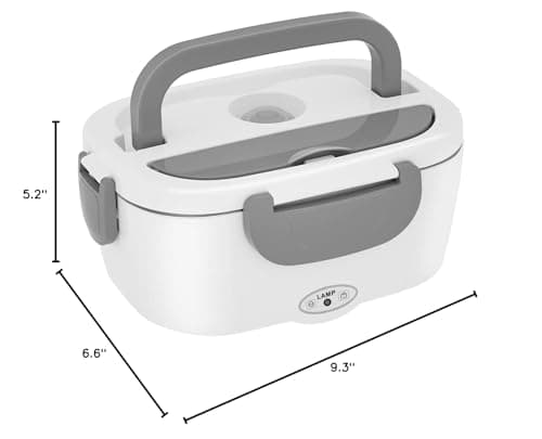Vingud Cordless Electric Lunch Box for Adults, 1.8L Rechargeable Heated Lunch Box Food Warmer, Portable Self Heating for Mens/Office/Car, Lonchera Eléctrica Portátil Battery Powered Valentine's Gift view 2