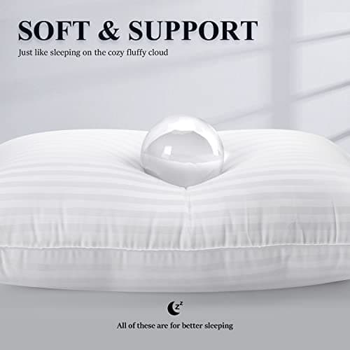 COZSINOOR Bed Pillows for Sleeping King Size Cozy Dream Series Hotel Quality Pillows Premium Plush Fiber, Breathable Cover Skin-Friendly view 3