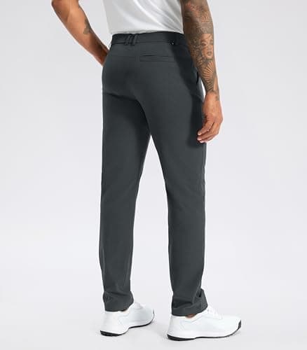 Soothfeel Mens Golf Pants Classic Fit Stretch Work Dress Pants 30"/32"/34" Quick Dry Lightweight Casual Trousers with Pockets view 2