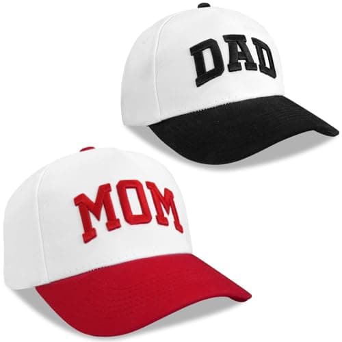 ZVUZVO Embroidered Mom and Dad Hats for Women Men, Adjustable Parents Gifts for Couples view 7