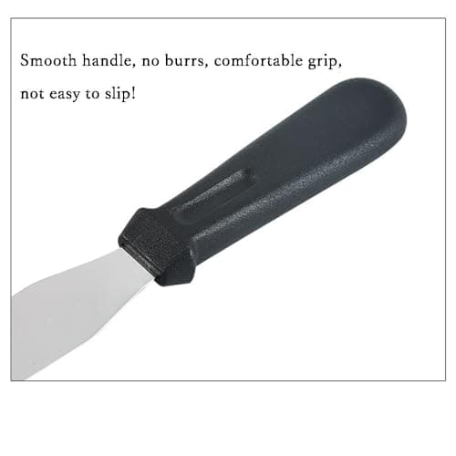 Kitchen Spatulas Set, Silicone and Stainless Steel (Straight, 10-Inch Blade) (8-Inch Blade) view 4