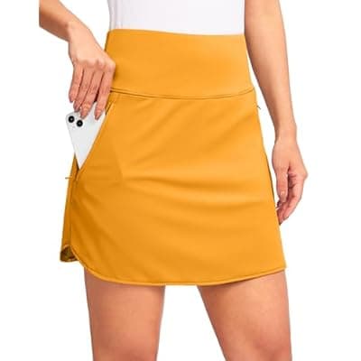 G Gradual Golf Skirts for Women Zipper Pockets High Waisted Skorts for Woman Tennis Athletic Workout Casual Summer