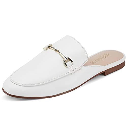 JENN ARDOR Mules for Women Flats Backless Loafers Shoes Slip On Slippers Pointed Toe Low Heel Work Slides Womens Mules Casual Shoes view 4