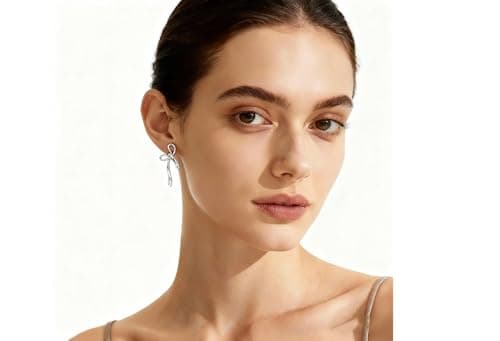 Bow Earrings for Women,14k Gold Plated and Hypoallergenic and Lightweight,Mothers Day Gifts for Mom Daughter view 4