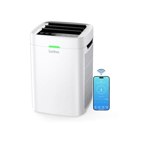 Lunino Air Purifiers for Home Large Room up to 2800 Ft², Double-Sided HEPA Air Purifier with Washable Pre-filter, Smart WiFi, PM 2.5 Air Quality Monitor, 3 Fan Modo, for Pets Hair, Dust, Pollen, Smoke — image 1