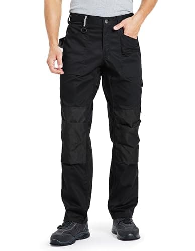 DURAWERK Men's Work Pants, Carpenter Pants with Reinforced Knee Pad Pockets, Durable Cargo Pants — image 1
