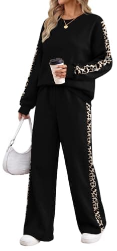 WIHOLL Sweatsuits Women 2 Piece Sets 2026 Wide Leg Pant Matching Sets Womens Clothing view 3
