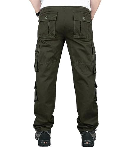 BAYAMO Mens Cargo Pants Camo Military Fatigue Pant Camouflage Hunting Combat Work Casual Pants Multi Pocket view 3
