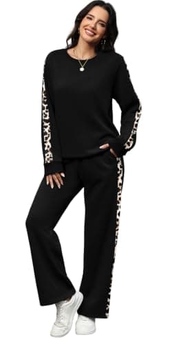WIHOLL Sweatsuits Women 2 Piece Sets 2026 Wide Leg Pant Matching Sets Womens Clothing view 4