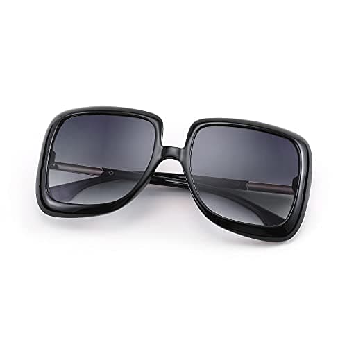 FEISEDY Oversized Square Women Sunglasses Thick Frame Gradient Glasses B4030 view 2