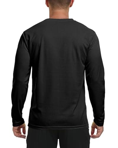 Men's Long Sleeve Sun Shirt Lightweight Workout UV Protection Quick Dry Hiking Tee Shirts Cycling Fishing Athletic Tops view 2